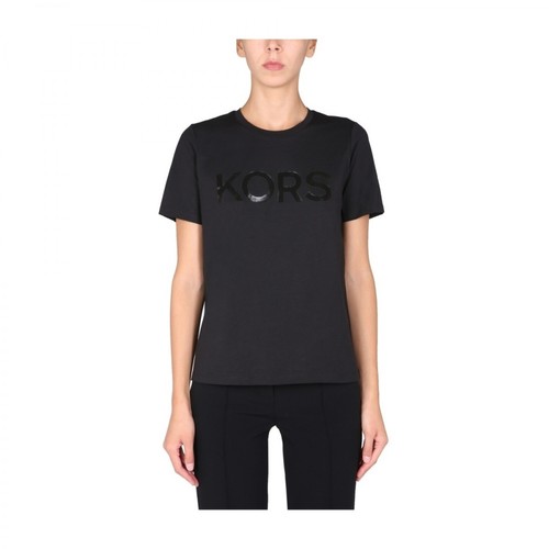 Michael Kors, T-Shirt With Logo Czarny, female, 548.00PLN
