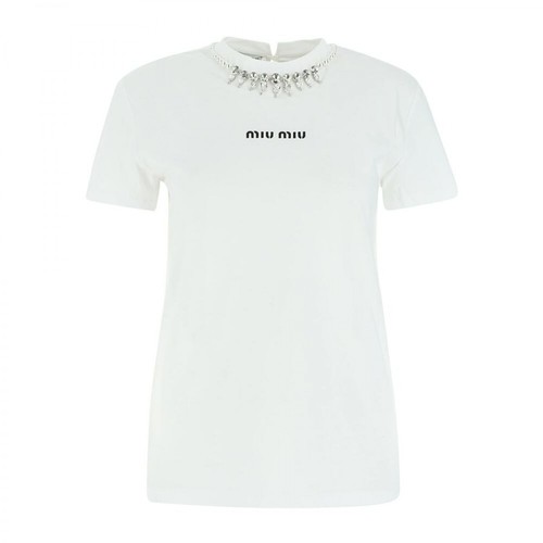 Miu Miu, T-Shirt Biały, female, 3557.00PLN