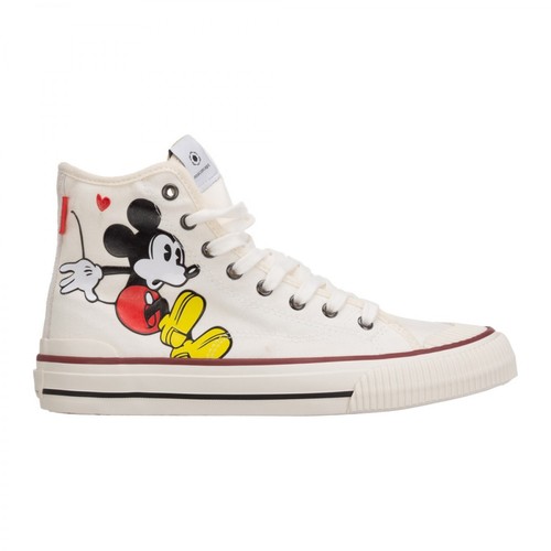 MOA - Master OF Arts, High top trainers sneakers Disney Mickey Mouse Biały, female, 548.00PLN