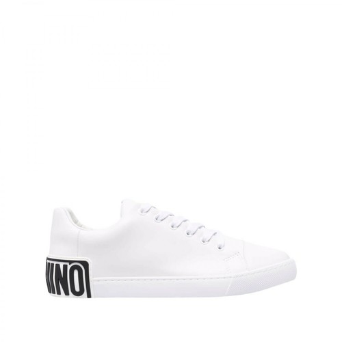 Moschino, Couture Sneakers Logo Biały, male, 890.00PLN