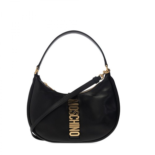 Moschino, Shoulder bag with logo Czarny, female, 3101.00PLN