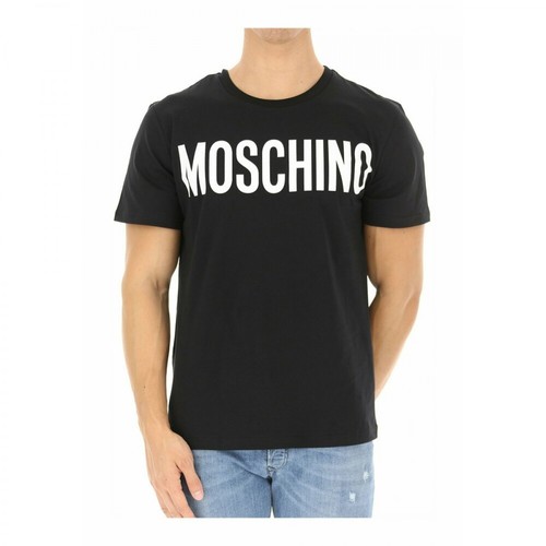 Moschino, T-shirt Czarny, male, 520.00PLN