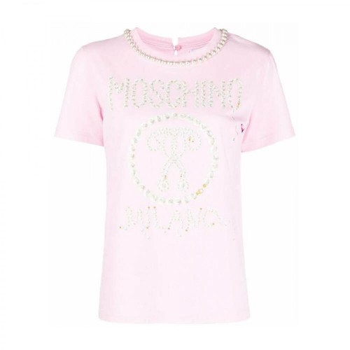 Moschino, T-Shirt Różowy, female, 1024.00PLN