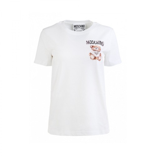 Moschino, Teddy T-shirt Biały, female, 684.00PLN