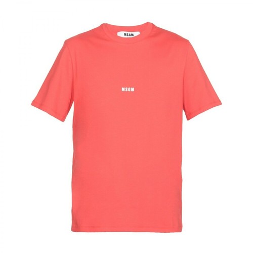 Msgm, T-shirt Czerwony, male, 175.00PLN