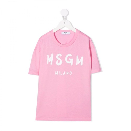 Msgm, T-shirt Różowy, female, 209.00PLN