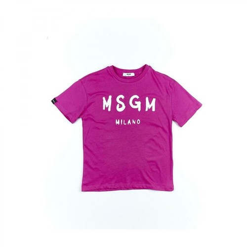 Msgm, T-Shirt Różowy, male, 206.00PLN