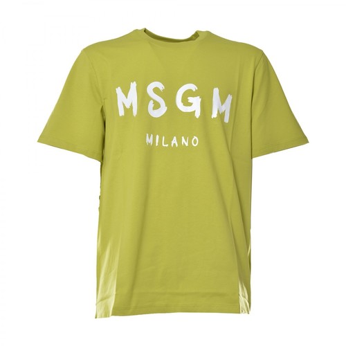Msgm, T-shirt Zielony, male, 288.00PLN