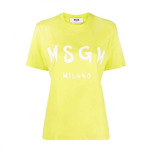 Msgm, T-Shirt Żółty, female, 434.00PLN