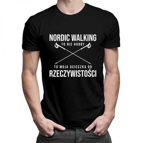 Nordic walking to nie hobby - męska koszulka z nadrukiem 69.00PLN