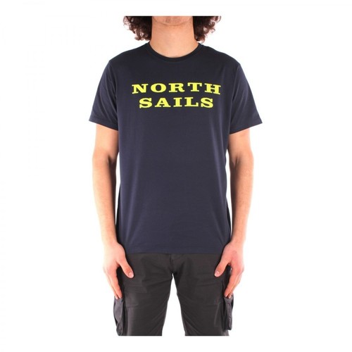 North Sails, 692695 Short sleeve T-shirt Niebieski, male, 271.00PLN