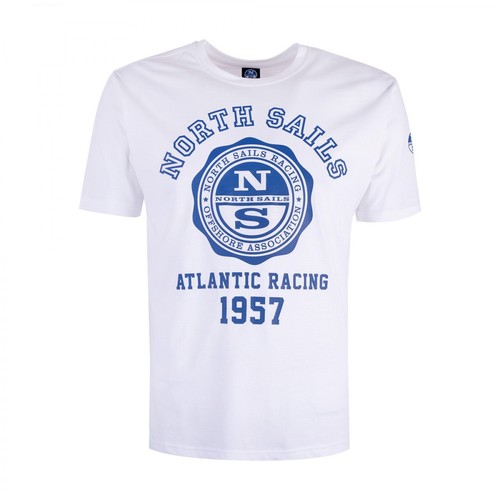 North Sails, t-shirt Biały, male, 142.00PLN