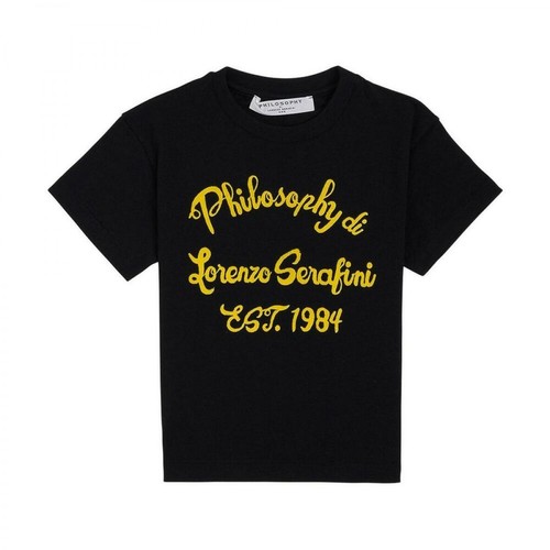 Philosophy di Lorenzo Serafini, T-Shirt With Logo Czarny, male, 221.00PLN