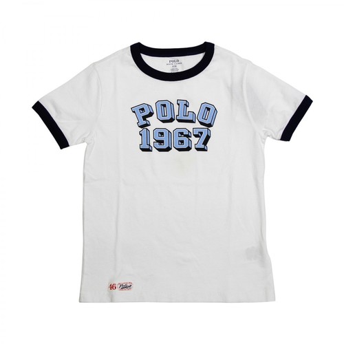 Polo Ralph Lauren, SS Cn-Tp-Tsh t-shirt Biały, male, 131.00PLN