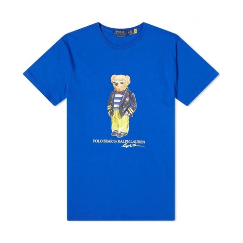 Polo Ralph Lauren, T-shirt Niebieski, male, 315.00PLN