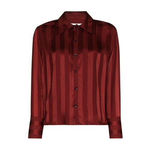 Saint Laurent, Laurent Shirts Czerwony, female, 3840.00PLN