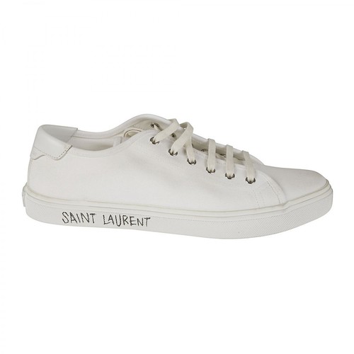 Saint Laurent, Malibu Sneakers Biały, male, 2052.00PLN