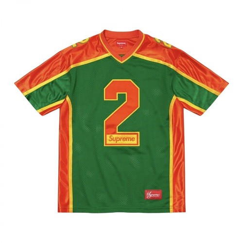 Supreme, Above All Football T-shirt Zielony, male, 1408.00PLN
