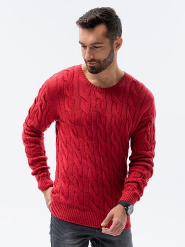Sweter męski E195 - czerwony 99.99PLN