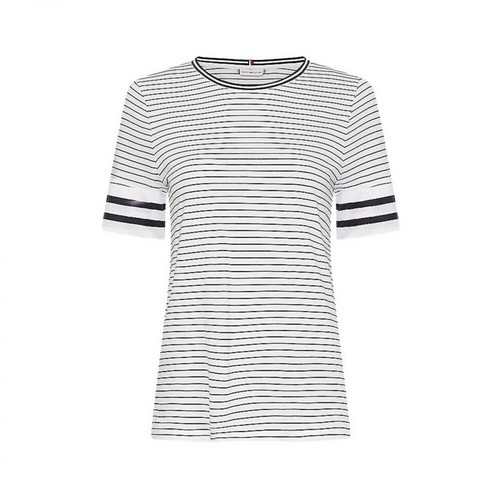 Tommy Hilfiger, T-Shirt con mix di righe all over Biały, female, 295.04PLN