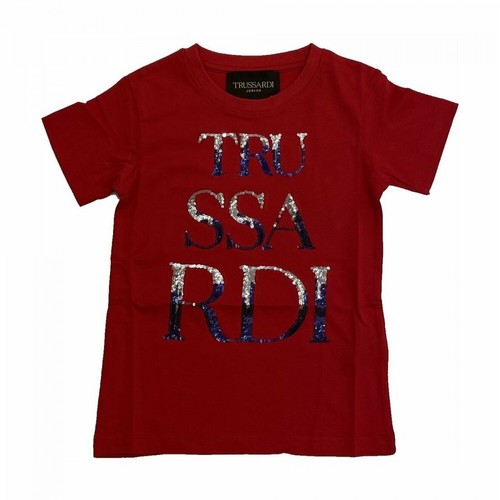 Trussardi, t-shirt Czerwony, female, 209.00PLN