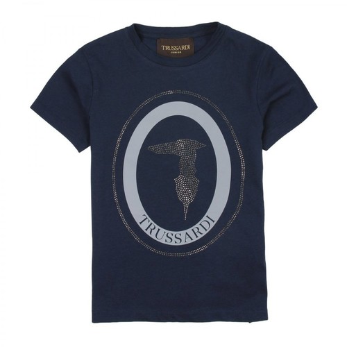 Trussardi, T-Shirt Niebieski, female, 345.00PLN
