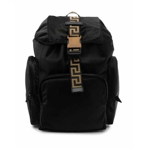 Versace, Backpack Czarny, male, 5700.00PLN