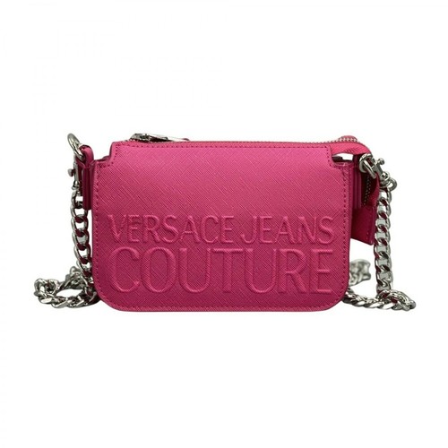 Versace Jeans Couture, BAG Saffiano Różowy, female, 680.00PLN