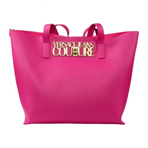 Versace Jeans Couture, Logo Shopper Różowy, female, 918.00PLN