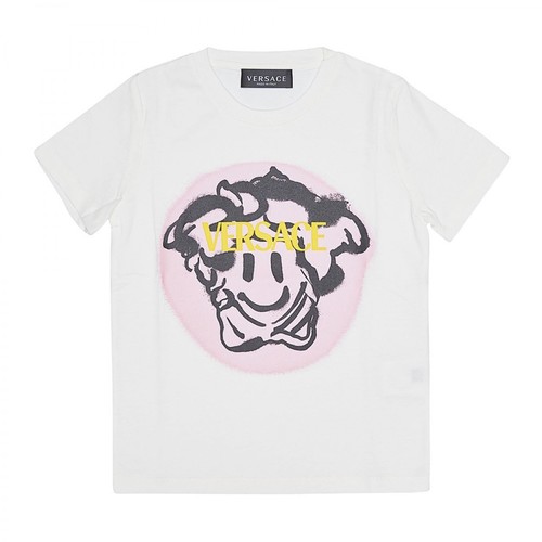 Versace, Kids T-shirt Biały, female, 616.00PLN