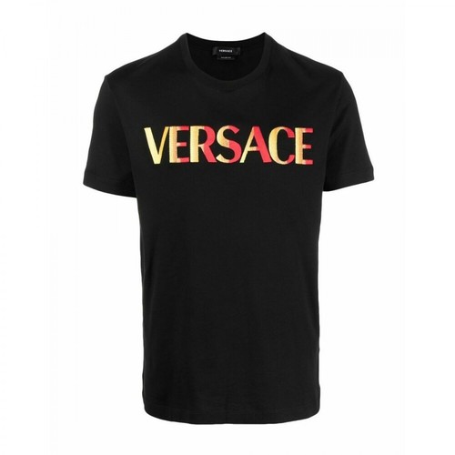 Versace, T-shirt Czarny, male, 370.00PLN