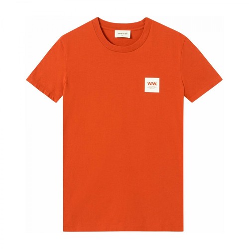 Wood Wood, t-shirt Pomarańczowy, male, 328.80PLN