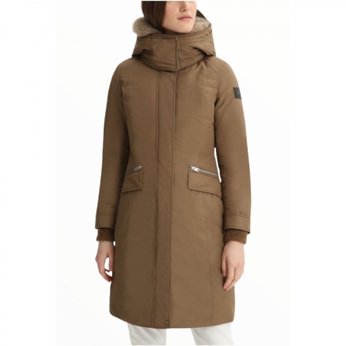 Woolrich, Mahan Parka With Removable Hood Brązowy, female, 4013.00PLN